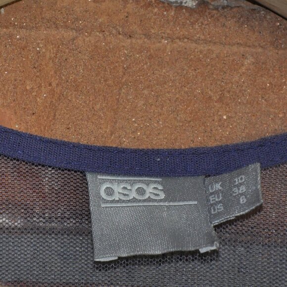 ASOS SHEER Lace Short Sleeve Maxi Dress EUR 38, US 8 - Picture 12 of 13